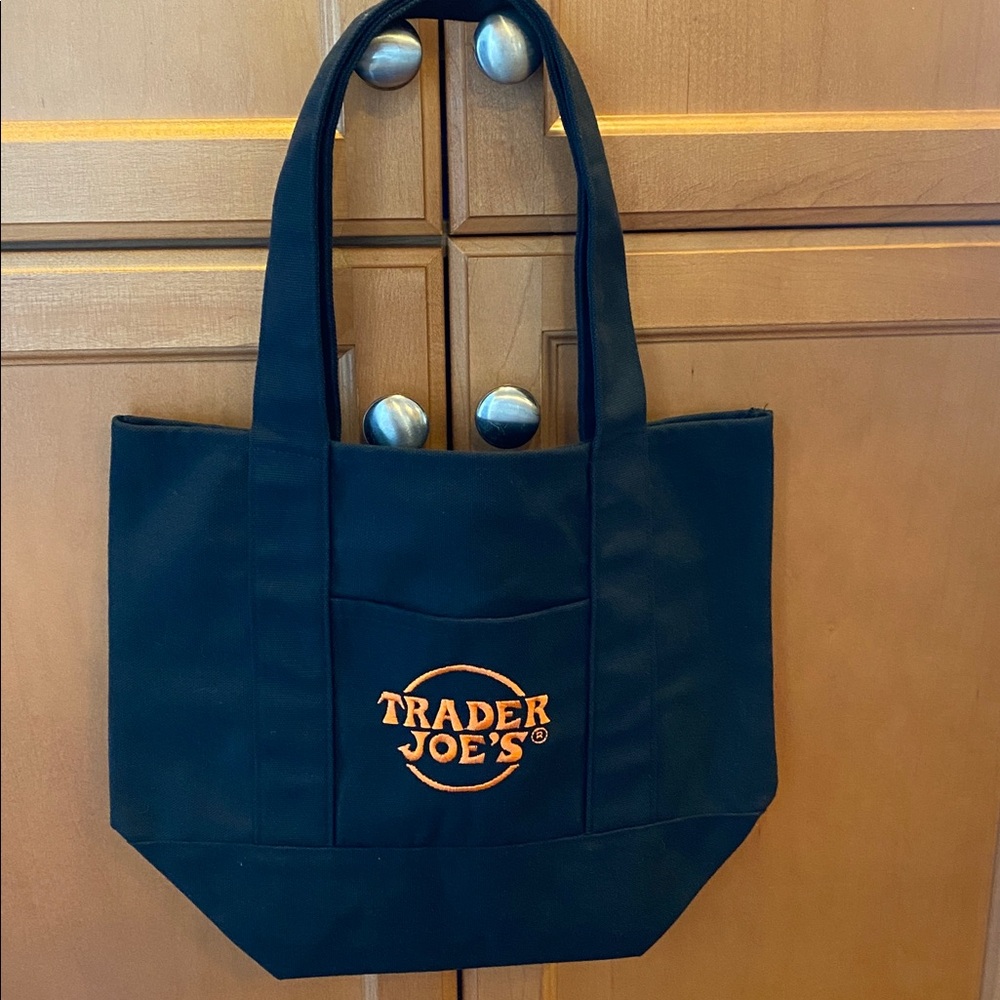 Trader Joe's Black Canvas Tote Bag - Picture 2 of 11